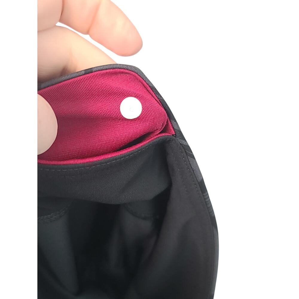 Lululemon Wunder Under Crop Brisk Bloom Black Soot Size 6 - Picture 4 of 4